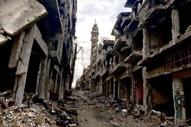 Thành phố sầm uất của Syria bị phá nát do nội chiến