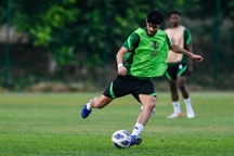 U23 Saudi Arabia luyện sút cầu môn trước trận đấu với U23 Việt Nam