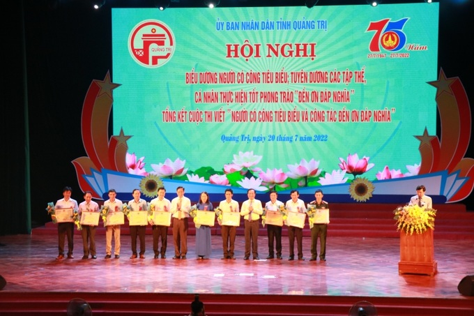 Tuyên dương các tập thể, cá nhân thực hiện tốt phong trào “Đền ơn đáp nghĩa”