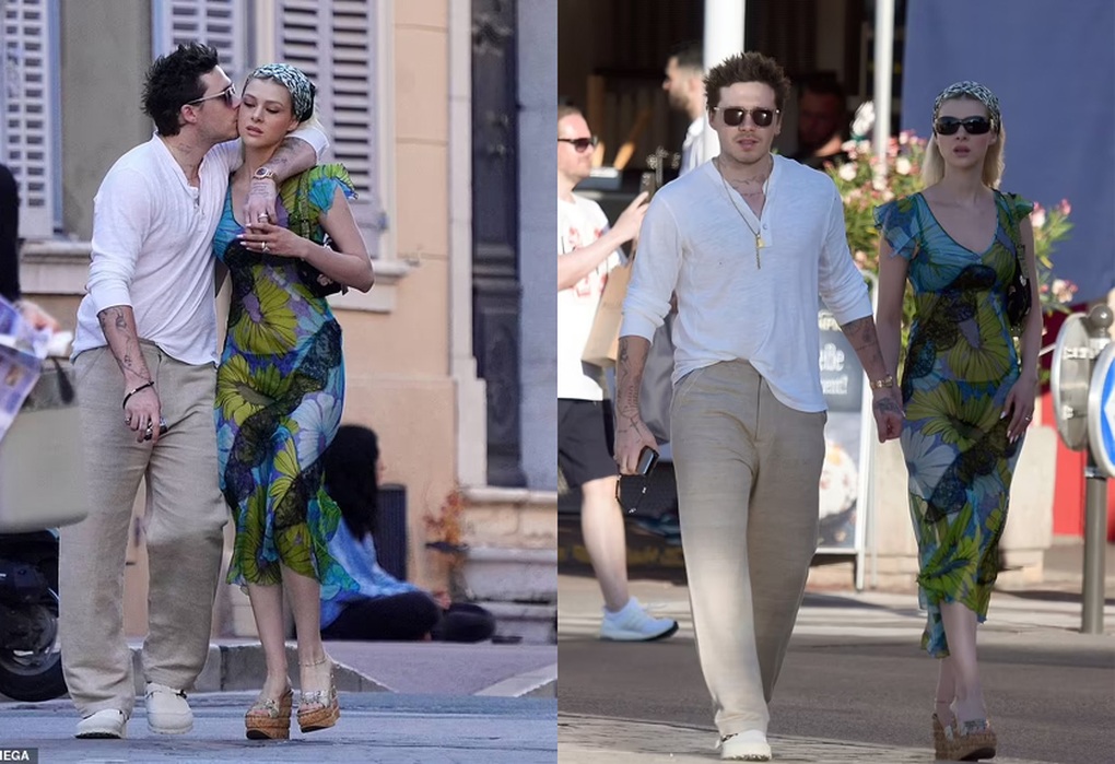 Brooklyn Beckham tình tứ hôn vợ hơn 4 tuổi trong kỳ nghỉ ở Châu Âu - 1 Brooklyn Beckham tình tứ hôn vợ hơn 4 tuổi trong kỳ nghỉ ở Châu Âu - 1