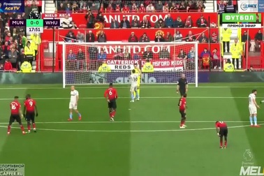 Pobga sút 11m thành công mở tỉ số Man Utd trước West Ham