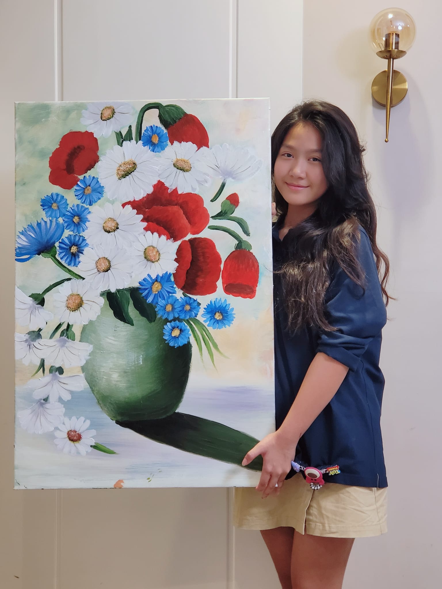 Con gái 16 tuổi của Mạnh Trường gây sốt: Xinh như hoa hậu, cao gần bằng bố - 5 Con gái 16 tuổi của Mạnh Trường gây sốt: Xinh như hoa hậu, cao gần bằng bố - 5