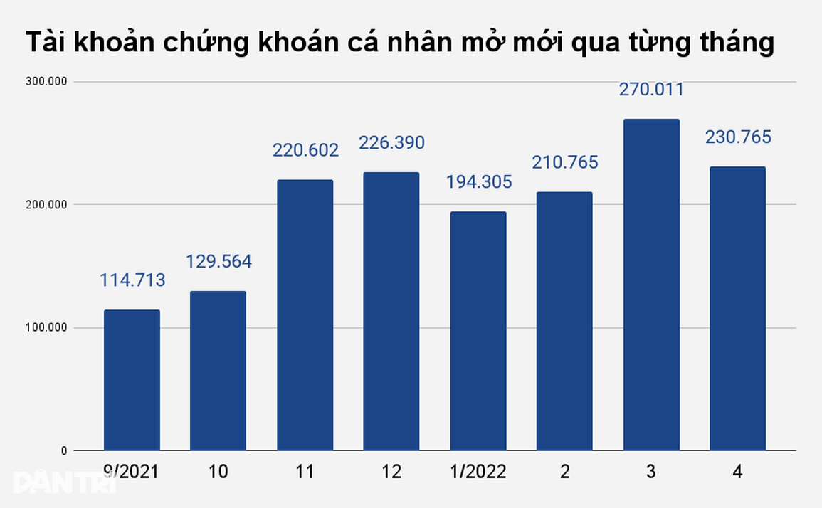 Hơn 230.000 chứng sĩ vừa tham gia thị trường đã chịu cú sốc - 1 Hơn 230.000 chứng sĩ vừa tham gia thị trường đã chịu cú sốc - 1