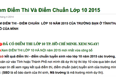 Nở rộ dịch vụ xem điểm thi  lớp 10 “hút tiền” phụ huynh, học sinh