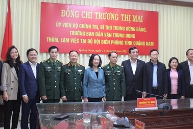 Trưởng ban Dân vận Trung ương chúc tết lực lượng vũ trang Quảng Nam