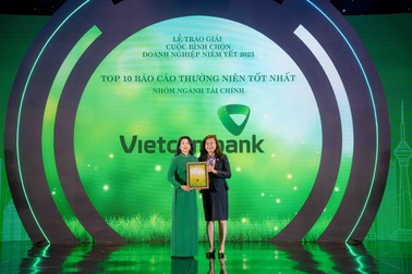 Vietcombank vào "Top 10 doanh nghiệp niêm yết có báo cáo thường niên tốt nhất"
