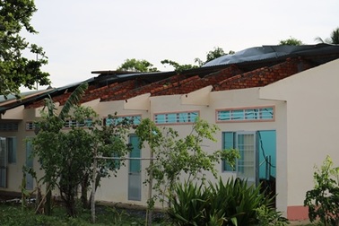 Ban chỉ huy quân sự huyện hỏng nặng vì lốc xoáy