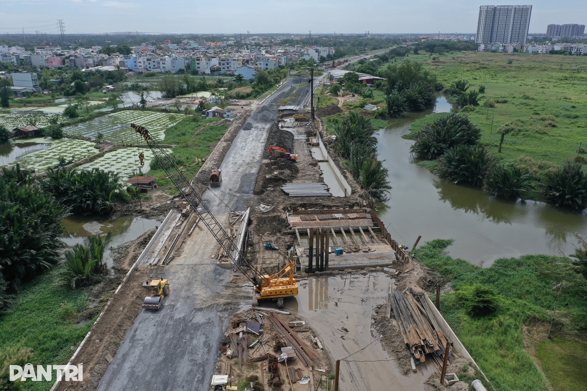 Một phần đường song hành quốc lộ 50 trước ngày thông xe - 14 Một phần đường song hành quốc lộ 50 trước ngày thông xe - 14
