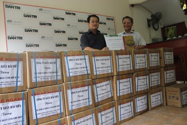 Thêm nhiều doanh nghiệp tham gia ủng hộ “Một triệu cuốn vở….”