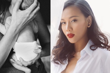 Người mẫu Diệu Huyền đã sinh con gái đầu lòng