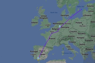 "Máy bay ma" lao xuống biển Baltic