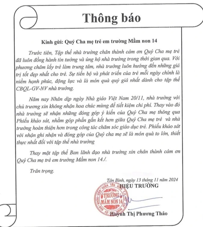 ຈົດໝາຍເປີດໃຈຂໍຂອງຂວັນວັນທີ 20 ພະຈິກ ທີ່ແຕະຕ້ອງໃຈຄົນ... - 2 Những lá thư ngỏ xin đổi quà 20/11 lay động lòng người... - 2