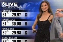 Nữ biên tập viên thời tiết bị “làm bẽ mặt” khi đang lên sóng