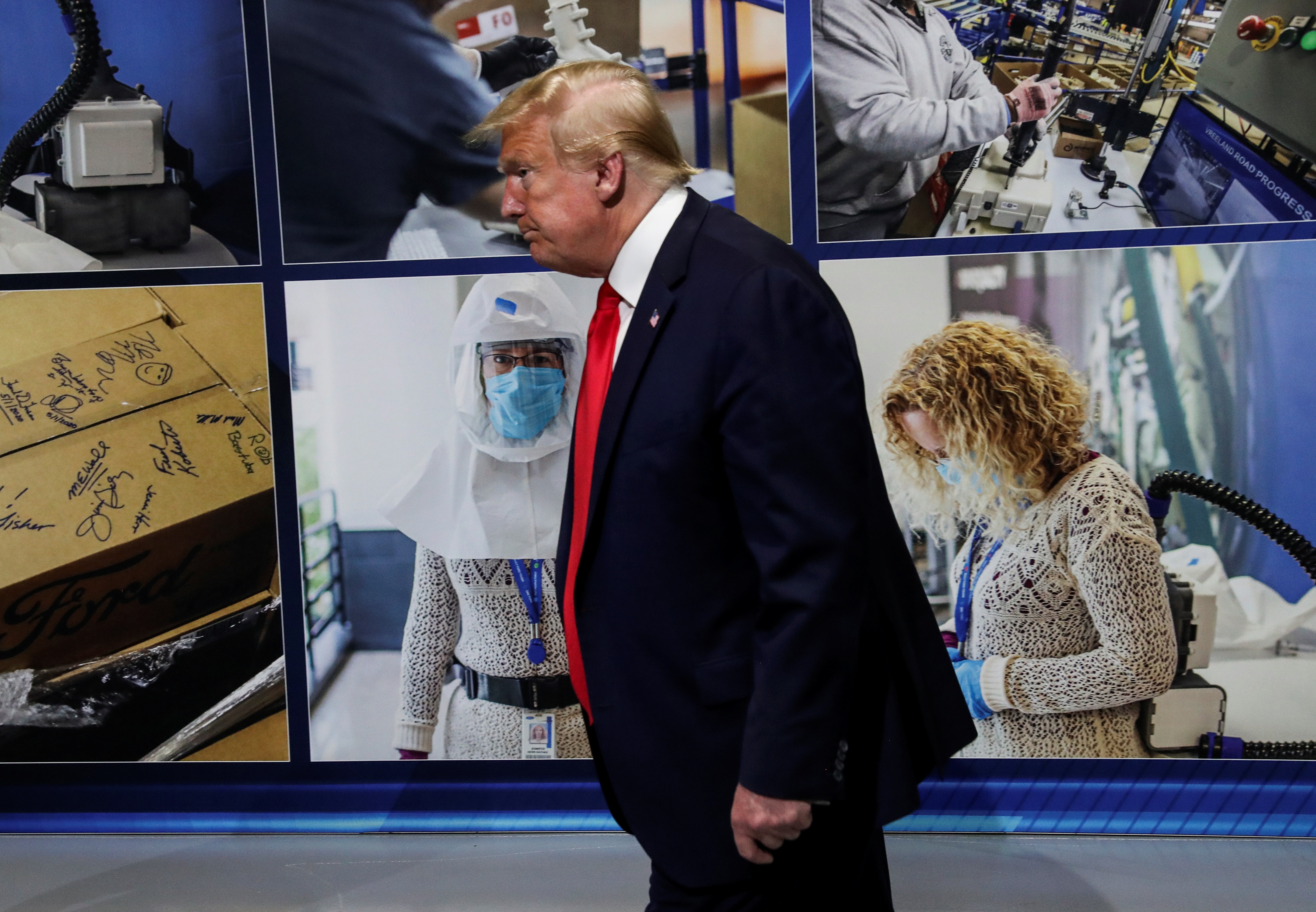 Ông Trump chỉ đeo khẩu trang “chớp nhoáng”, không muốn báo chí nhìn thấy - 10