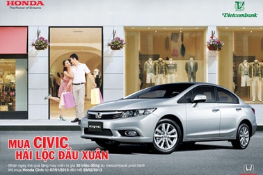 Honda Việt Nam khuyến mại cho khách hàng mua Civic