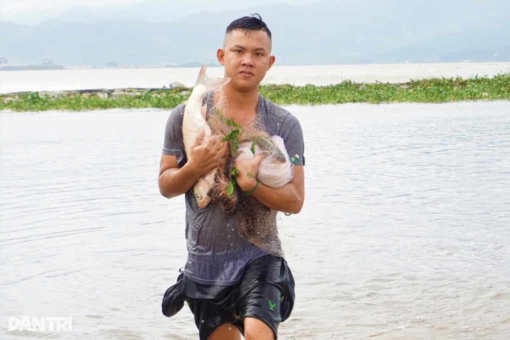 Sau bão, người dân Đà Nẵng ra biển bắt cá... nước ngọt, kiếm bộn - 4 Sau bão, người dân Đà Nẵng ra biển bắt cá... nước ngọt, kiếm bộn - 4