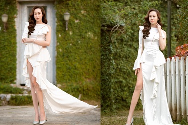 Anika Trinh Trinh hở bạo giữa trời đông Hà Nội