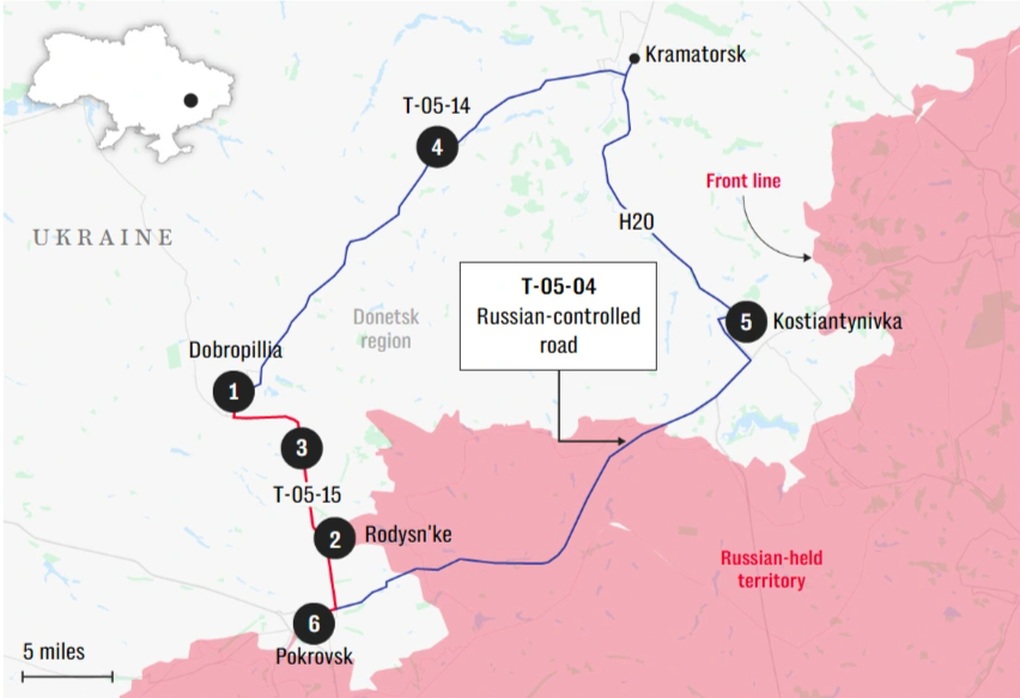 Con đường tử thần xuất hiện ở Pokrovsk, Nga sắp tổng tiến công Ukraine? - 2 Con đường tử thần xuất hiện ở Pokrovsk, Nga sắp tổng tiến công Ukraine? - 2