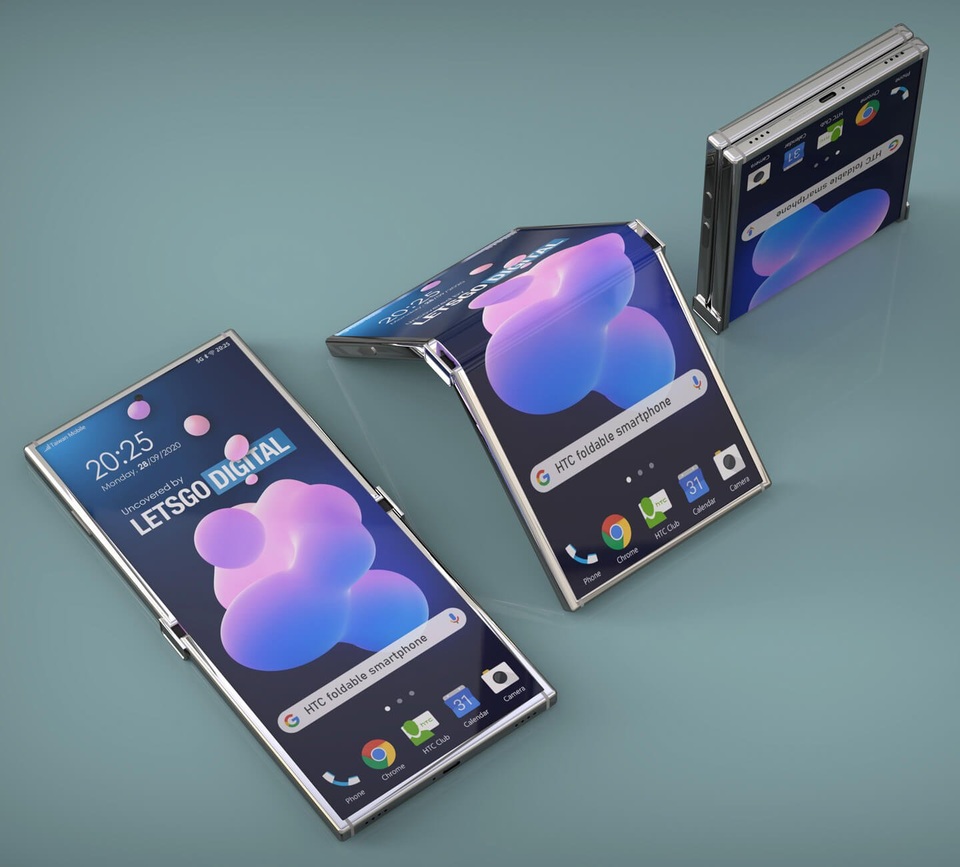 HTC sắp “tái xuất” với một chiếc smartphone màn hình gập? - 3 HTC sắp “tái xuất” với một chiếc smartphone màn hình gập? - 3