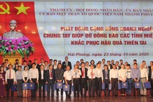 Hỗ trợ 120 tỉ đồng giúp đồng bào miền Trung khắc phục hậu quả thiên tai