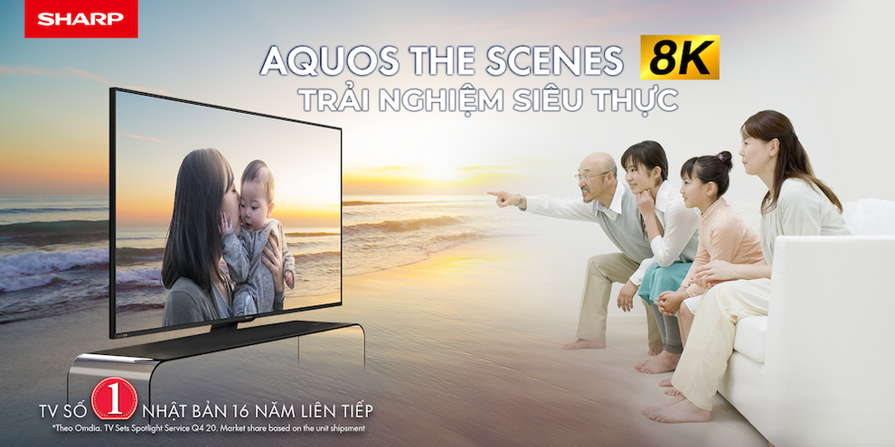 Sharp ra mắt TV 8K thế hệ thứ 2 với công nghệ màu sắc độc quyền mới - 3 Sharp ra mắt TV 8K thế hệ thứ 2 với công nghệ màu sắc độc quyền mới - 3