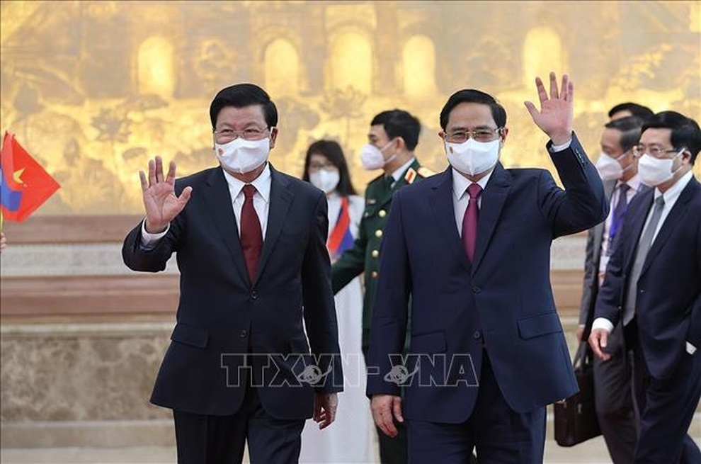 Thủ tướng Phạm Minh Chính hội kiến Tổng Bí thư, Chủ tịch nước Lào - 2 Thủ tướng Phạm Minh Chính hội kiến Tổng Bí thư, Chủ tịch nước Lào - 2
