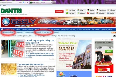 Báo Điện tử Dân trí mở thêm nhiều tiểu mục và box thông tin