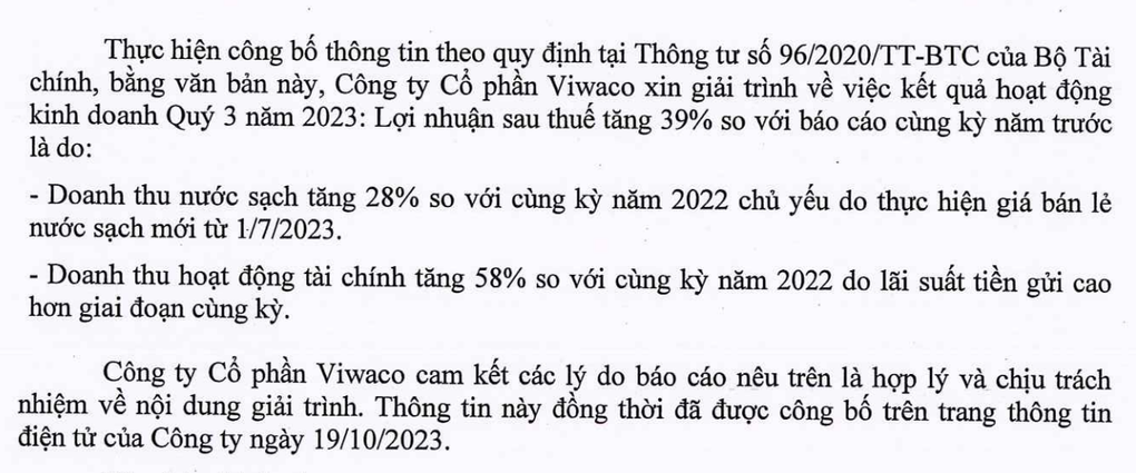 Công ty cung cấp nước cho khu vực tây nam Hà Nội báo lãi lớn - 1 Công ty cung cấp nước cho khu vực tây nam Hà Nội báo lãi lớn - 1