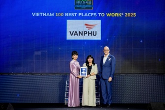 Văn Phú được vinh danh “Top 100 nơi làm việc tốt nhất Việt Nam 2025” của Anphabe
