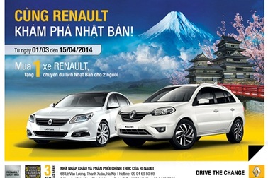 Mua xe Renault, được đi du lịch Nhật Bản 