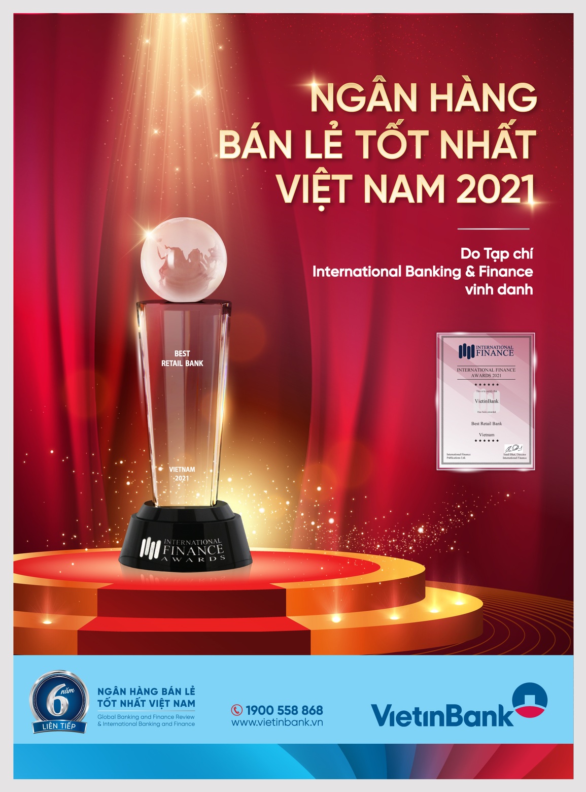 VietinBank vinh danh Ngân hàng Bán lẻ tốt nhất Việt Nam 2021 - 1 VietinBank vinh danh Ngân hàng Bán lẻ tốt nhất Việt Nam 2021 - 1