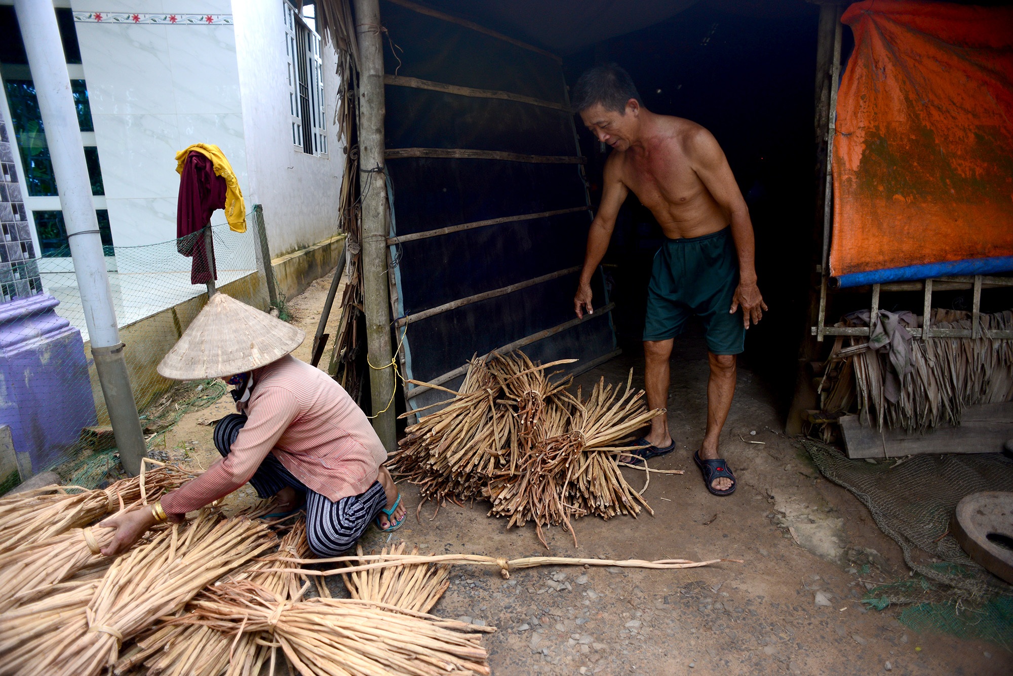 Long An: Kiếm thêm bạc triệu nhờ cắt lục bình - 11 Long An: Kiếm thêm bạc triệu nhờ cắt lục bình - 11