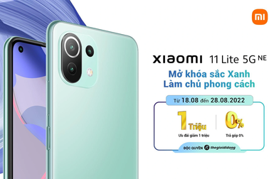 Xiaomi 11 Lite 5G NE có thêm màu xanh bạc hà mới, độc quyền tại Thế Giới Di Động