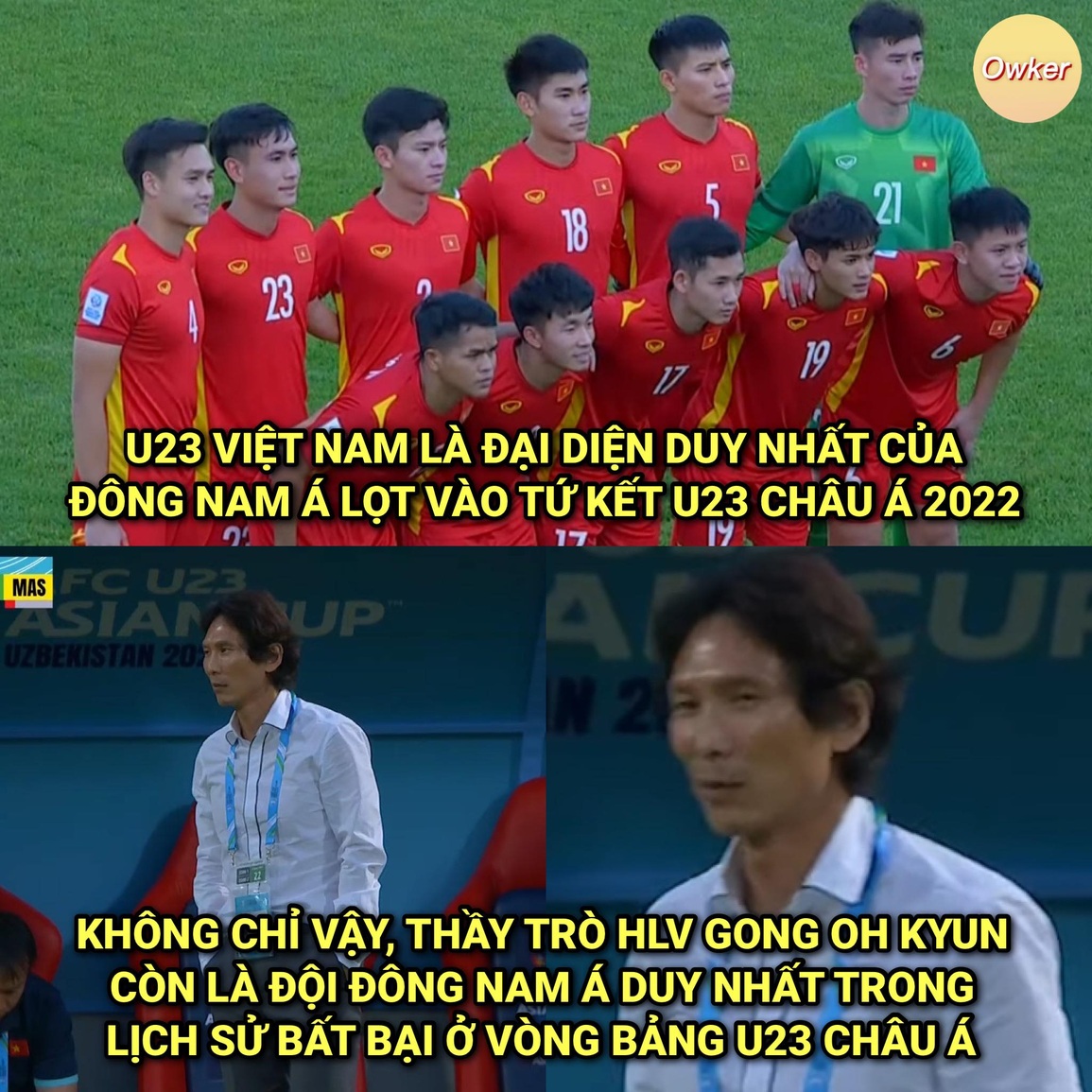 Đồng nghĩa với việc Việt Nam là đội bóng Đông Nam Á duy nhất đi tiếp tại giải năm nay. Không chỉ vậy, U23 Việt Nam còn đi tiếp với thành tích bất bại (Ảnh: Fandom Owker). Đồng nghĩa với việc Việt Nam là đội bóng Đông Nam Á duy nhất đi tiếp tại giải năm nay. Không chỉ vậy, U23 Việt Nam còn đi tiếp với thành tích bất bại (Ảnh: Fandom Owker).