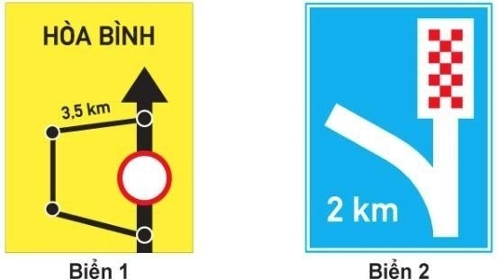 Biển nào chỉ dẫn cho người tham gia giao thông biết vị trí và khoảng cách có làn đường cứu nạn hay làn thoát xe khẩn cấp?