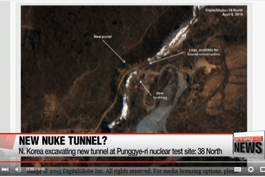 Ảnh vệ tinh "tố" Triều Tiên đào đường hầm mới để thử hạt nhân