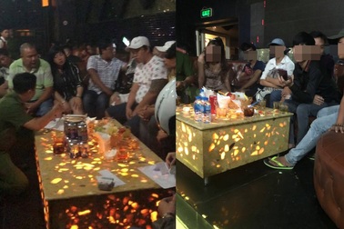 Cảnh sát "đột kích" quán bar, đưa 50 người về trụ sở kiểm tra ma tuý