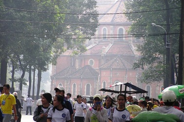 Sương mù bao phủ TPHCM 