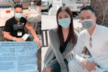 Cao Thái Sơn sang Mỹ chích ngừa Covid-19, vui mừng khi hội ngộ Hương Tràm