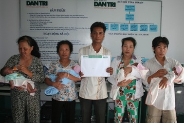 Gần 200 triệu đồng đến với 4 bé gái sinh non