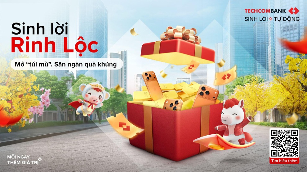 Techcombank ra mắt chương trình “Sinh lời rinh lộc” với cơ hội nhận quà Tết giá trị - 2