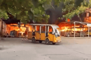 Cao đẳng Điện lực Miền Trung thông tin về vụ cháy 40 xe điện