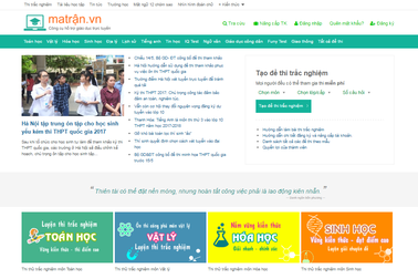 Ma Trận - Công cụ ôn thi trực tuyến đồng hành cùng các sĩ tử qua các mùa thi