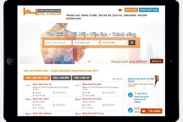 Thêm một  website việc làm kết nối ứng viên với nhà tuyển dụng du lịch khách sạn