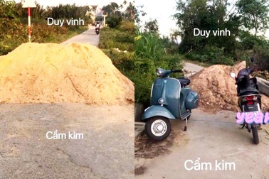 Tranh cãi việc dùng cát để làm rào chắn kiểm soát dịch Covid-19