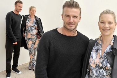 David Beckham bất ngờ “cặp kè” Kate Moss