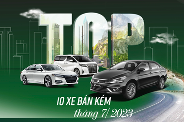 Loạt xe bán chậm tháng 7: Có mẫu của thương hiệu Nhật chỉ giao được 1 chiếc