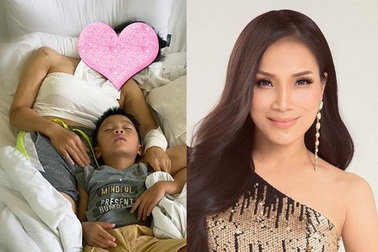 Ca sĩ Hồng Ngọc “che mặt” khi đăng ảnh đầu tiên sau tai nạn bỏng