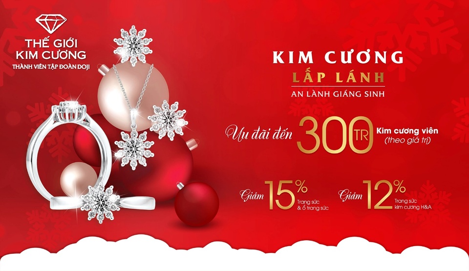 Thế Giới Kim Cương ưu đãi tới 20% dịp Noel - 1 Thế Giới Kim Cương ưu đãi tới 20% dịp Noel - 1