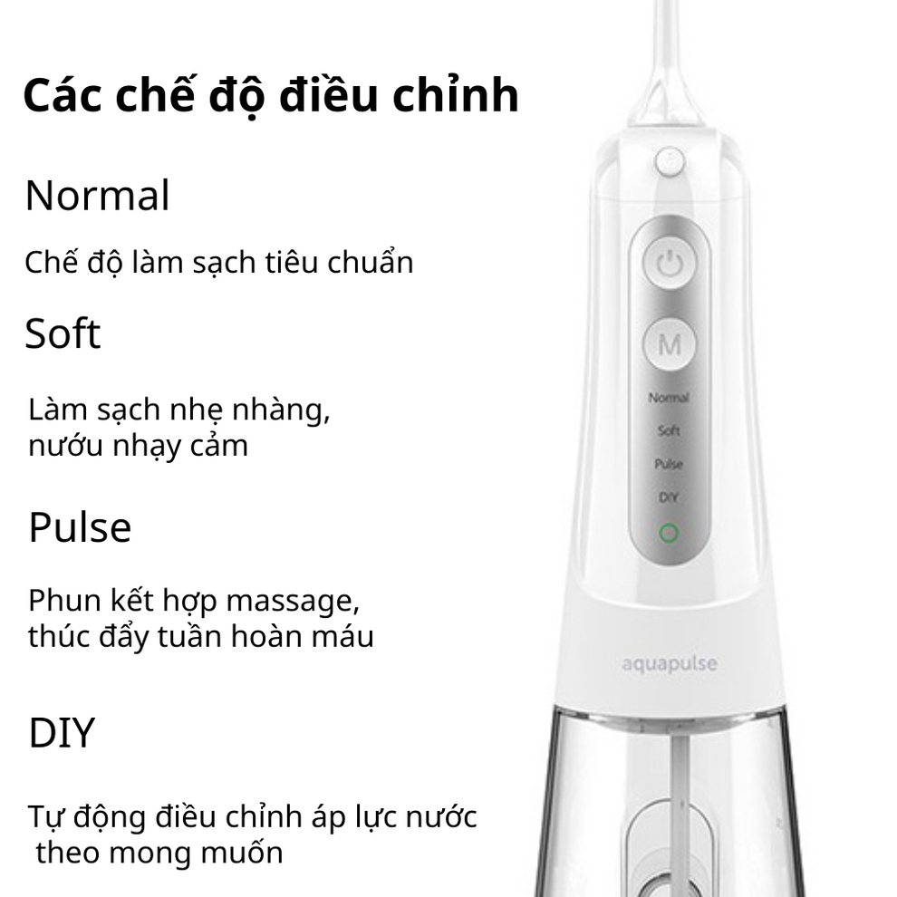 Hiệu quả của chế độ DIY trên máy tăm nước Aquapulse - 1